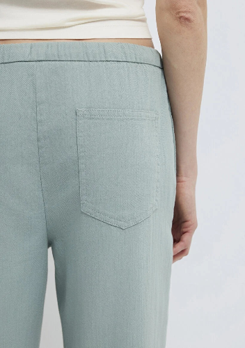 Resim Mavi Kadın Kanvas Pantolon M1011203-70113