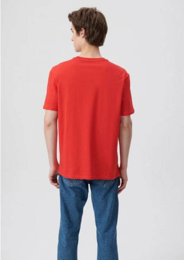 Resim Mavi Logo Nakışlı Erkek T-Shirt M067074-70471