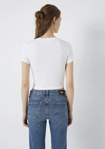 Resim Mavi Kadın T-shirt M1613848-620