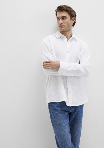 Resim Mavi Erkek Uzun Kol Gömlek M0211518-620