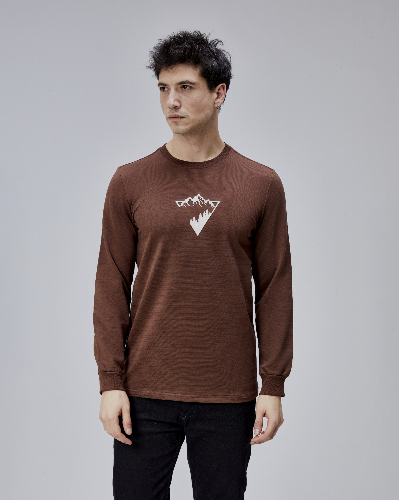 Resim Paul&More Erkek Sweat Manzara Baskı O Yaka