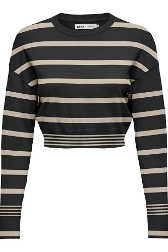 Resim Only Onlıbı Ls Cropped Pullover Cc Knt Kadın Kazak 15262149