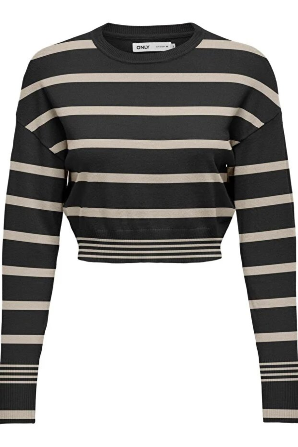 Resim Only Onlıbı Ls Cropped Pullover Cc Knt Kadın Kazak 15262149
