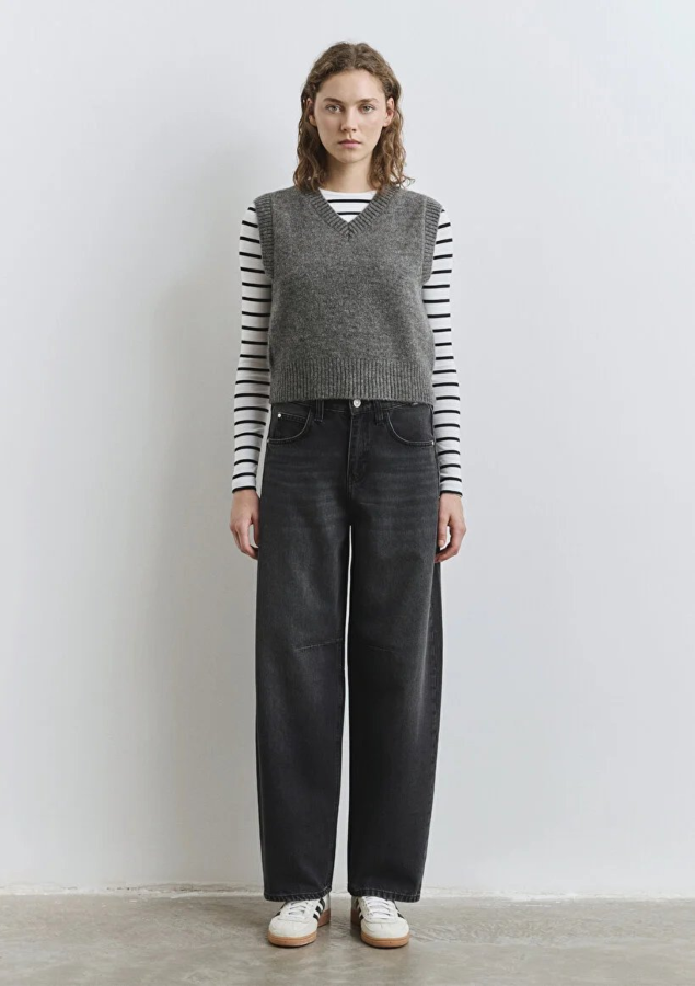 Resim Mavi Triko Kadın Süeter M1710711-87829