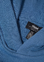 Resim Mavi Logo Baskılı Kapşonlu Erkek Çocuk Sweat M6S10143-83767