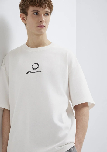 Resim Mavi Erkek T-shirt M0613183-70057