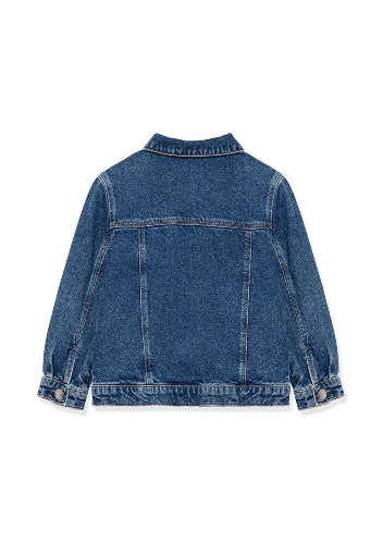 Resim Mavi Ken Erkek Çocuk Jean Ceket M6110001-86708