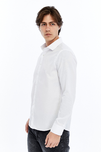 Resim Süvari Armürlü Slım Uzun Erkek Gömlek Gm2024700621