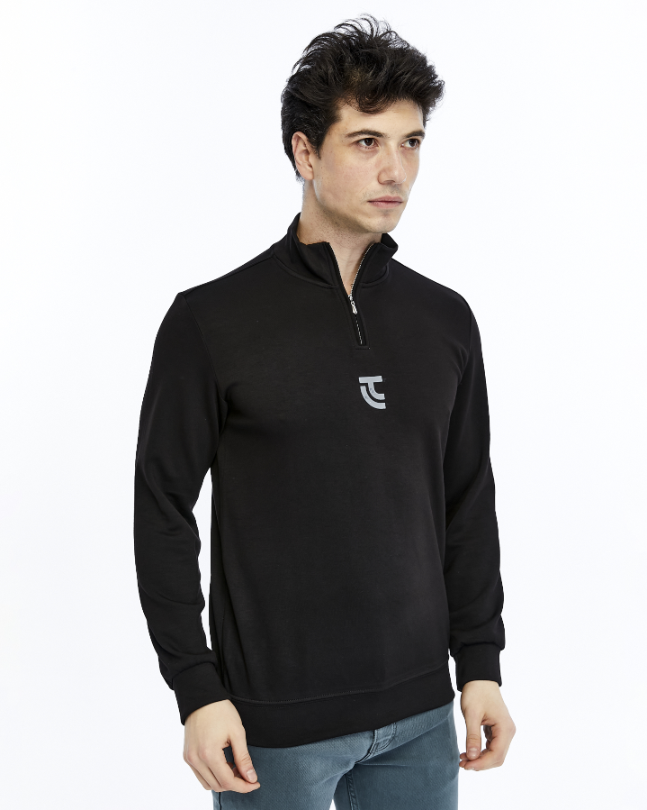 Resim Paul&More Yarım Fermuar Erkek Sweat 200 Yarım Fermuar