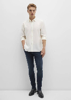 Resim Mavi Uzun Kol Erkek Gömlek M0211659-70057