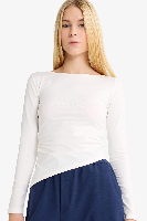 Resim Defacto Kadın T-shirt G2901AX/ER105