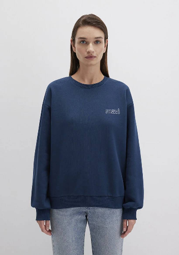 Resim Mavi Uzun Kol Kadın Sweat M1611656-82454