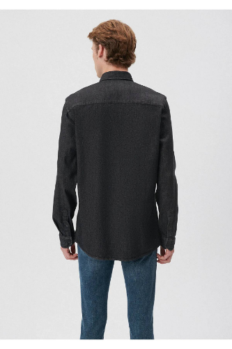 Resim Mavi Çizgili Erkek Gömlek M0211121-900