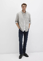 Resim Mavi Erkek Uzun Kol Gömlek M0211756-91269