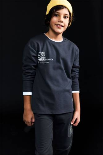 Resim Defacto Erkek Çocuk Sweat G6142A8/BK81