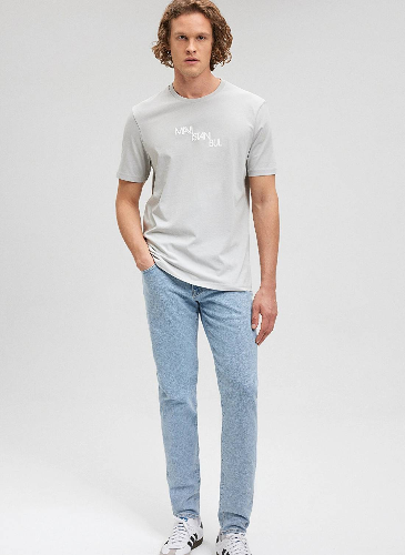 Resim Mavi İstanbul Erkek T-Shirt M0612274-70075