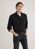 Resim Mavi Slim Uzun Kol Erkek Gömlek M0211583-900