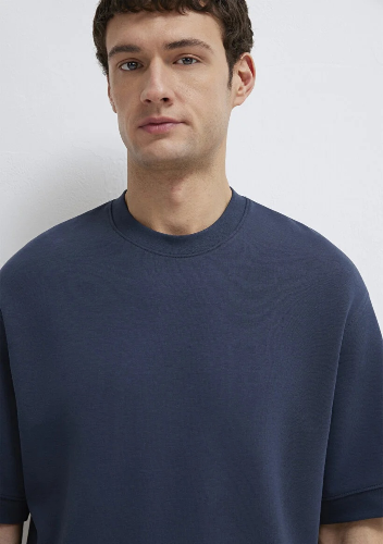 Resim Mavi Erkek T-shirt M0611614-70490