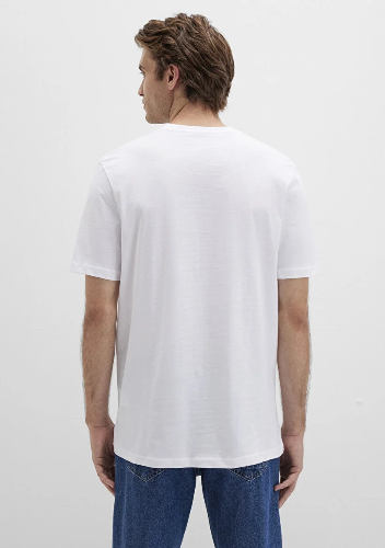 Resim Mavi Erkek İstanbul Baskılı T-Shirt M067114-620