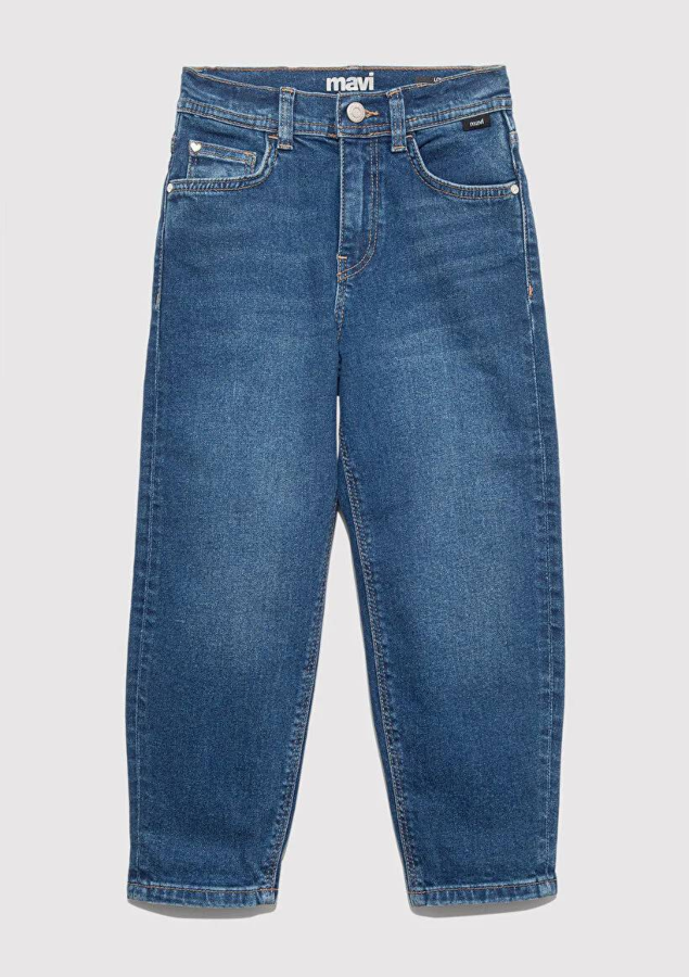 Resim Mavi Lol Dark Kız Çocuk Jean Pantolon M7010037-90876