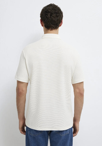 Resim Mavi Polo Yaka Erkek T-shirt M0612521-70057