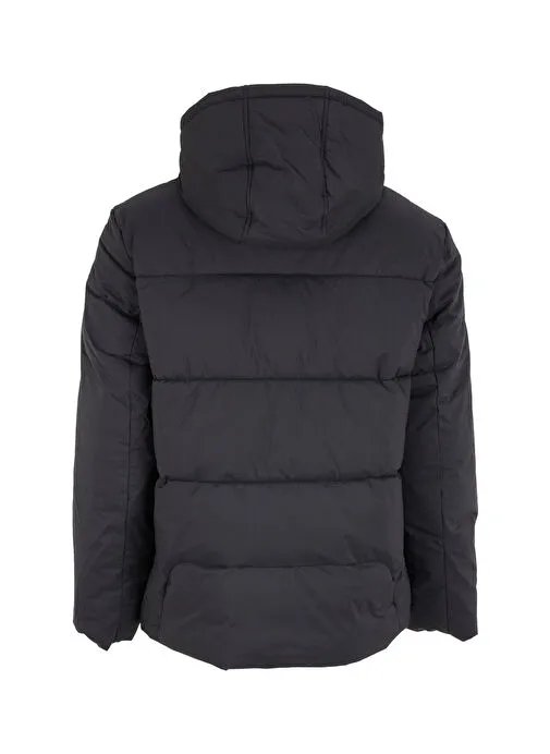 Resim Mavi Kapüşonlu Erkek Mont M0110463-900