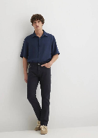 Resim Mavi Jake Dark Erkek Kanvas Pantolon M0042288052