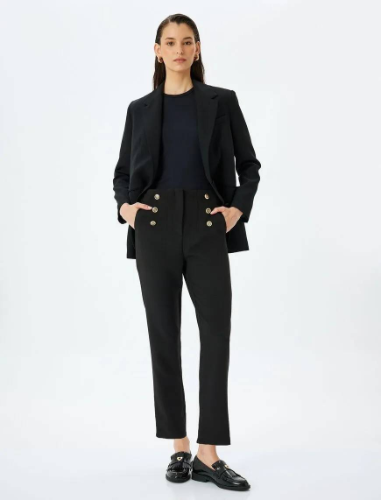 Resim Koton Kadın Kanvas Pantolon 5SAK40028UW