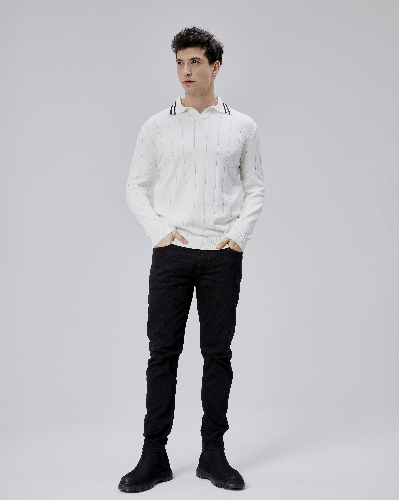 Resim Paul&More Erkek Triko Kazak 18046 V Polo