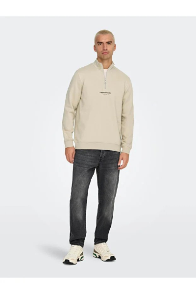 Resim Only & Sons Onscurated Reg Half Zip Sweat Noos Erkek Sweat 22030922