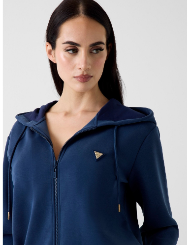 Resim Guess Athleisure  Kadın  Sweat V4YQ06KCAY2-G7HR Olympe Full Zıp Hoodıe Sweatsh