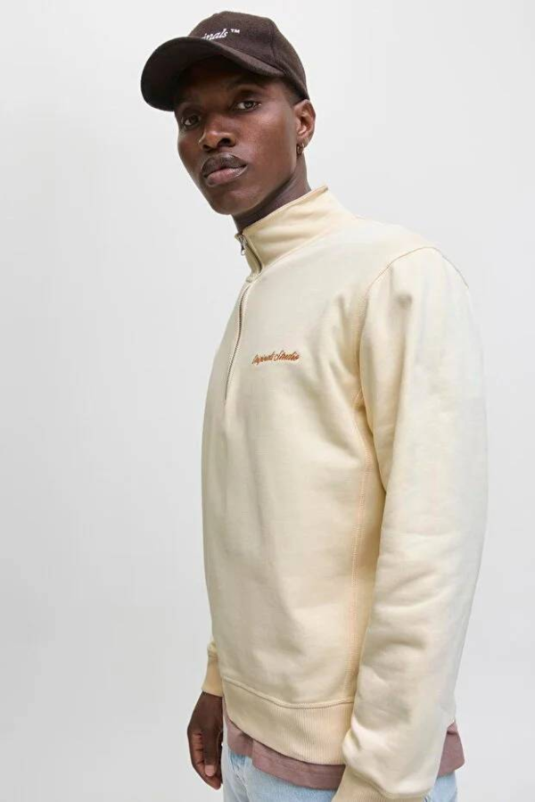 Resim Jack & Jones Jornorrebro Emb Sweat High Neck Sn Erkek Sweat 12282899