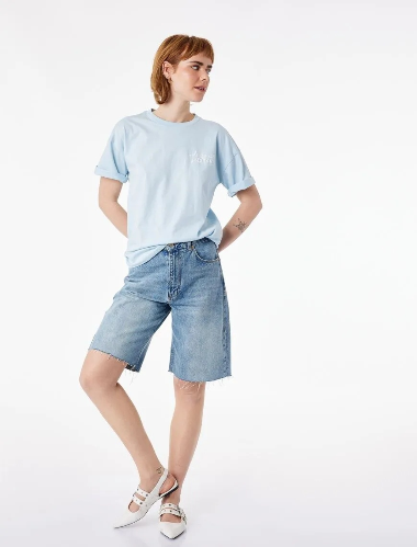 Resim Koton Kadın T-shirt 6SAL10080IK