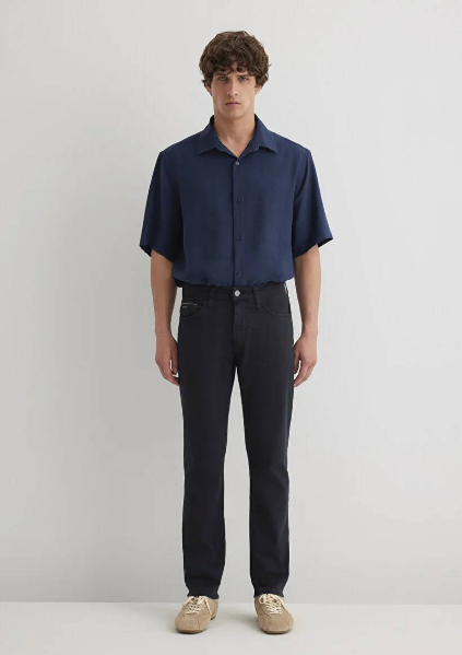 Resim Mavi Jake Dark Erkek Kanvas Pantolon M0042288052