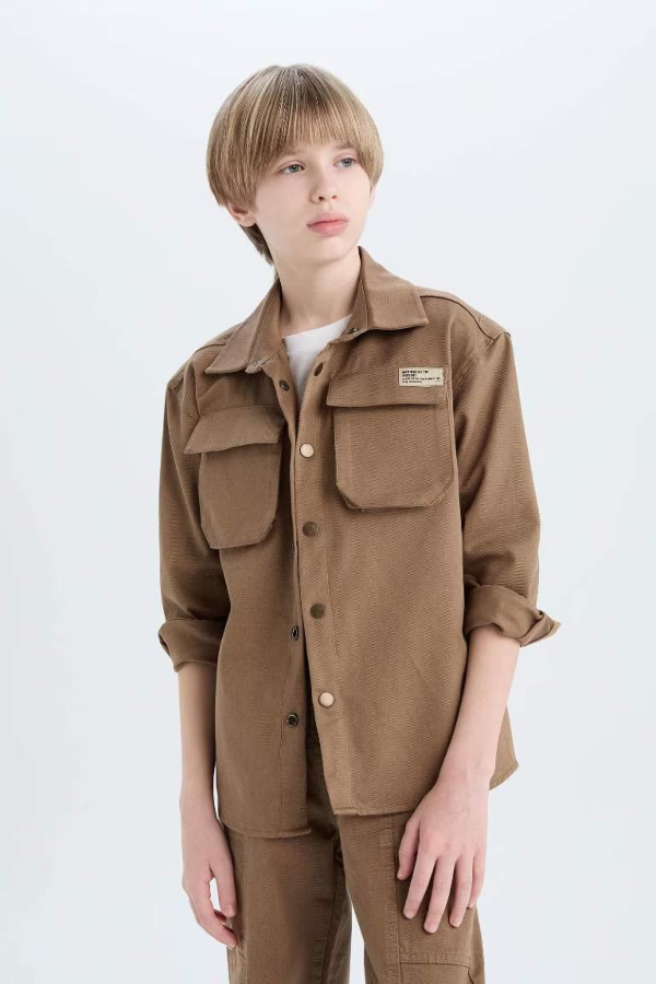 Resim Defacto Erkek Çocuk Uzun kol Gömlek D9847A8/BG80