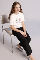 Resim Defacto Kız Çocuk Kanvas Pantolon G0608A8/BK34