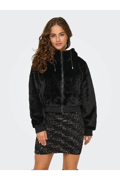 Resim Only Onlvenıce Faux Fur Hood Bomber Cc Otw Mont 15322127
