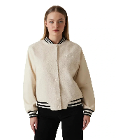 Resim Guess Athleisure  Kadın  Mont V6RQ17KD822-G9L9 Annıe Crop Full Zıp Jacket