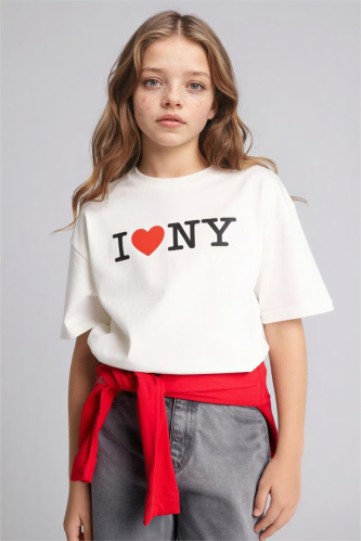 Resim Defacto Kız Çocuk T-shirt H0147A8/ER105