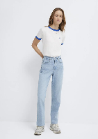 Resim Mavi Kadın T-shirt M1614089-70057