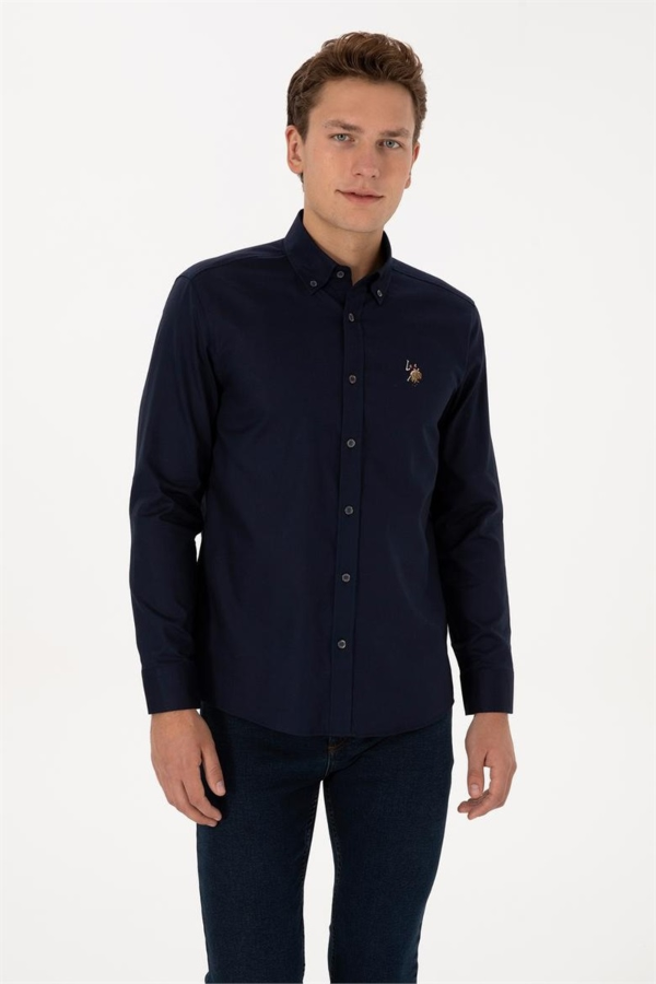 Resim 2225643 Cedcolorreg025K U.S Polo Assn. Erkek Uzun Kol Gömlek