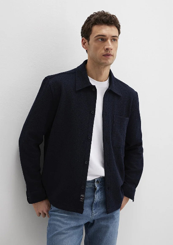 Resim Mavi Erkek Uzun Kol Gömlek M0211772-83699