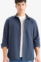 Resim Defacto Erkek Uzun Kol Gömlek E9023AX/NV86