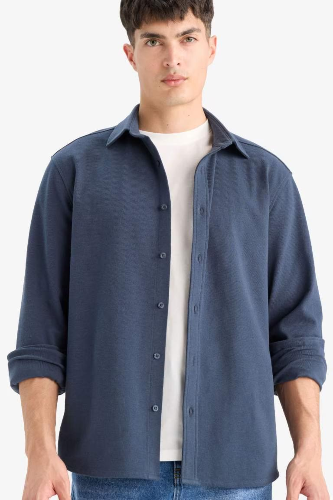 Resim Defacto Erkek Uzun Kol Gömlek E9023AX/NV86