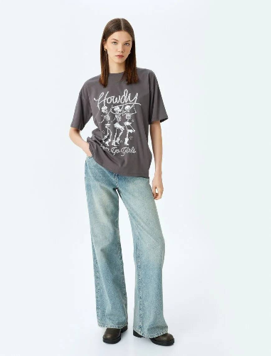 Resim Koton Kadın T-shirt 5SAL10036IK