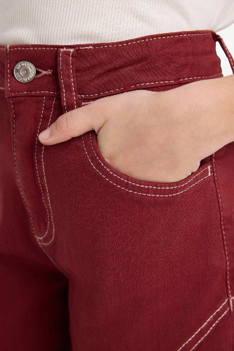 Resim Defacto Kız Çocuk Kanvas Pantolon G6902A8/BR169