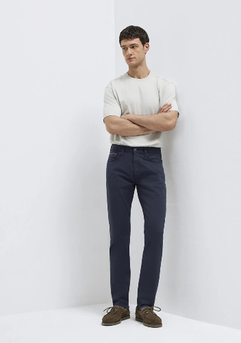 Resim Mavi Marcus Erkek Kanvas Pantolon M00351A2793