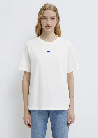 Resim Mavi Baskılı Kadın T-shirt M1614093-70057