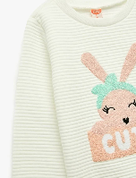 Resim Koton Kız Bebek Sweat 6Wmg10008Ak