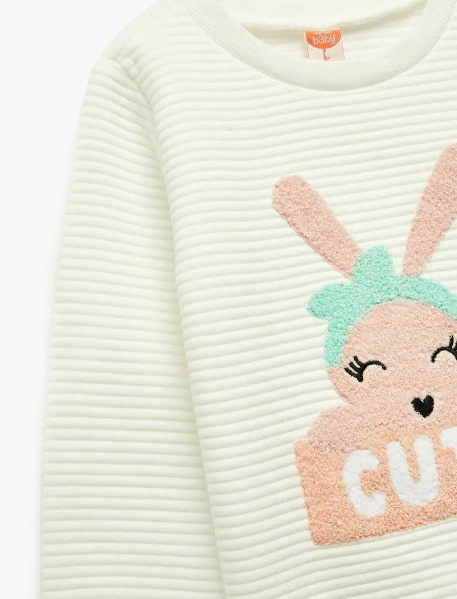 Resim Koton Kız Bebek Sweat 6Wmg10008Ak